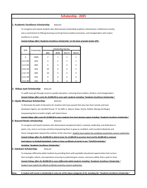 scholarship